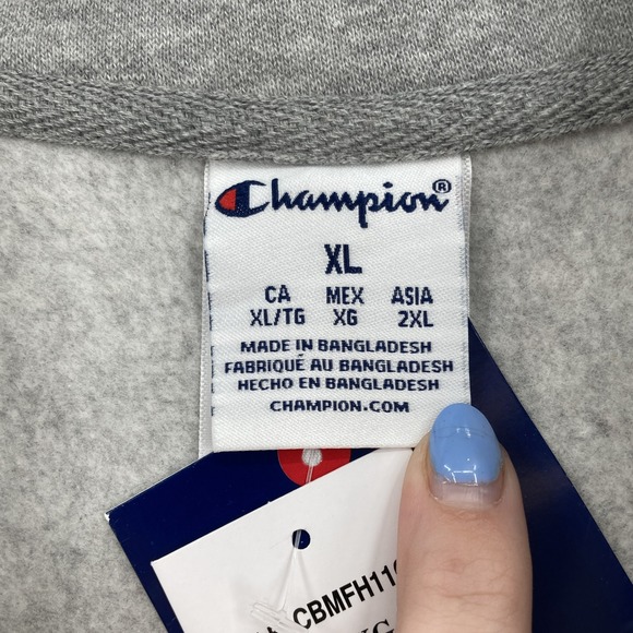 Indiana Hoosiers Shirt Mens XL Gray NCAA Basketball Henley Button Up Champion - Picture 4 of 14